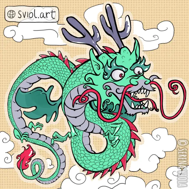 Dragon in the sky